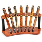 Bubinga & Ebony Upright Pen Stand - 7 Pen by Lanier Pens, lanierpens, lanierpens.com