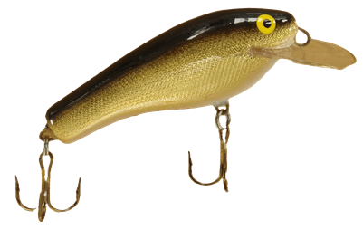 No. 00 Gold Black Back Muskie Lure