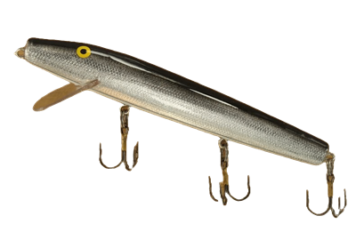 No. 675 Silver Black Back Muskie Lure