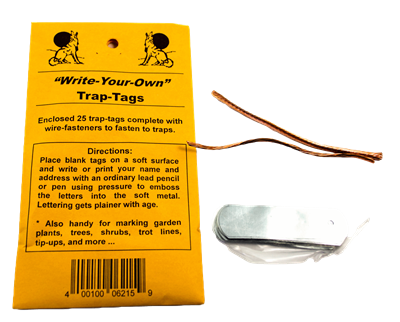 Rite-Ur-Own Trap Tags