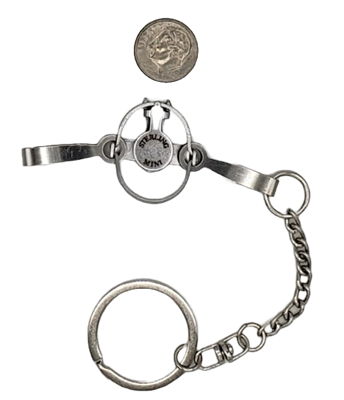 Sterling Mini Trap Key Chain