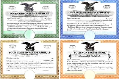 Limited Liability Company Certificates