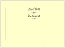 Product #4403 - Letter Size Testament Ledger Will Covers