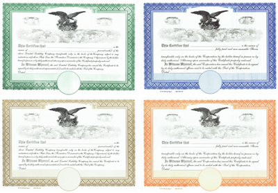 Blank Liberty Legal Eagle Certificates
