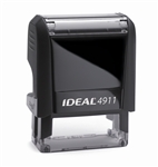 Ideal 4911 Rectangular Self-Inking Stamp (Formally Ideal 50); 9/16" x 1.5"