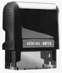Ideal 4913 Rectangular Self Inking Stamp (Formally Ideal 100); 7/8" x 2-3/8"