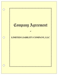 LLC Company Agreement Hardcopy