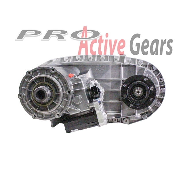 NP/NV 273F - 31 Spline Front Input Shaft Super Duty, (Electric Shift) Auto Trans. or 5 Speed Manual Trans., w/o Speedo Hole, New Process, Front & Rear Flange (Includes Shift Motor)