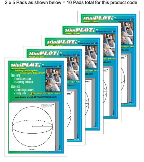 Spherical-PLOT Multipack: 10 Pads