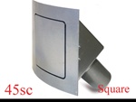 45 Series Square Curved Fuel Door (hinged on left)