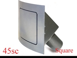 45 Series Square Curved Fuel Door (hinged on left)
