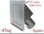 45 Series Square Quarter Panel Door (hinged on left)