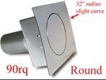 90 Series Round Quarter Panel Fuel Door