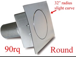 90 Series Round Quarter Panel Fuel Door