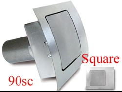 90 Series Square Curved Fuel Door