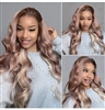 Silky Straight/BW Strawberry Blonde 13x6 Frontal Wig Pre-Cut/Bleached/Plucked