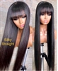 Lace Front Wig with bangs