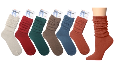 Wholesale Women's Tipi Toe Slouch Socks (60 Packs)