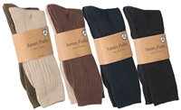 Wholesale Men's Ribbed Dress Socks 2-Pairs Pack (36 Packs)