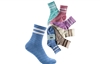 Wholesale Women's Tipi Toe Lettuce Edge 6-Pack Quarter Socks  (30 Packs)