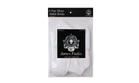 Wholesale Men's White Ankle Sports Socks 6-Pair Pack - (30 Pack)