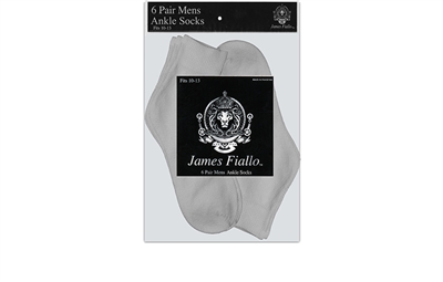 Wholesale Men's Ankle Socks 6-Pair Pack - (30 Pack)