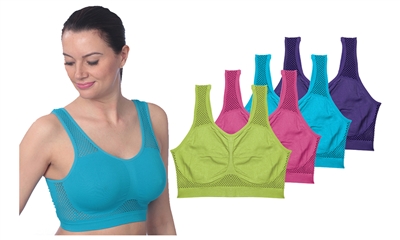 Wholesale Women's Stretch Mesh Sports Bra