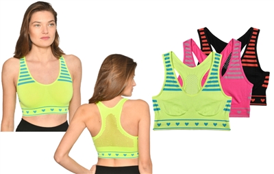 Wholesale Isadora Women's Racer Back Sports Bra (48 Pcs)
