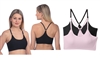 Wholesale Women's Seamless Cross Strap Removable Padded Sports Bra (48 pcs)