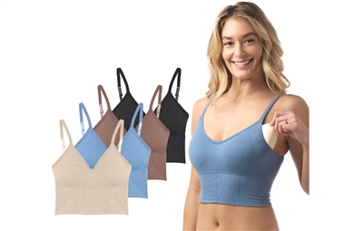 Wholesale Women's Longline Fitness Crop Top Tank Yoga Sports Bra (48 pcs)