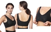 Wholesale Women's Second Skin with Lace Trim and Removable pads Bralette Sports Bra (48 Pcs)