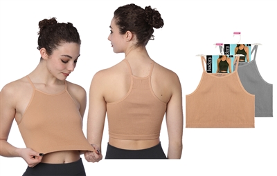 Wholesale Women's Isadora Rib-Knit Camisole Crop Tank Tops (72 Packs)