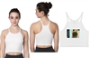 Wholesale Women's Isadora White Rib-Knit Camisole Crop Tank Tops (72 Packs)