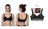 Women's Wholesale Stretchy and Pull up Padded Second Skin Sports Bra in Black Color (48 Packs)