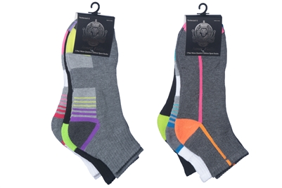 Wholesale Men's' Quarter Cushion Sport Socks 3-Pair Pack (60 Packs)