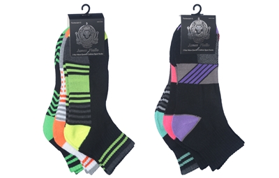 Wholesale Men's Quarter Cushion Sport Socks 3-Pair Pack (60 Packs)