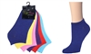 Wholesale Women's 6 Pack Assorted Colors Cotton Ankle Sock (30 Packs)