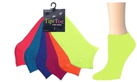 Wholesale Women's 6 Pack Assorted Colors Cotton Ankle Sock (30 Packs)