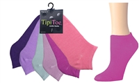 Wholesale Women's 6 Pack Assorted Colors Cotton Ankle Sock (30 Packs)