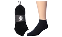 Wholesale Men's Black Low Cut Socks 3-Pair Pack (60 Packs)