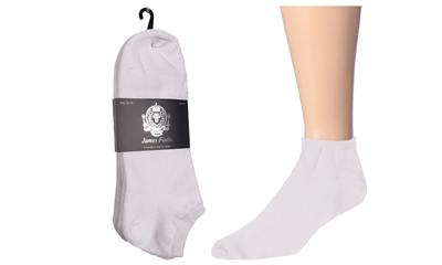 Wholesale Men's White Low Cut Socks 3-Pair Pack (60 Packs)