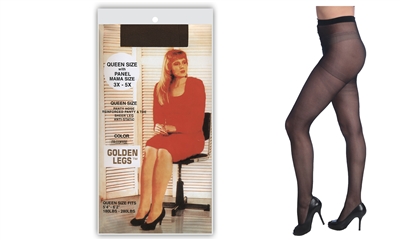 Wholesale Golden Legs Sheer Pantyhose in Queens Plus Size (240 Packs)