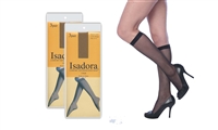 Wholesale Isadora 3 Pairs per Pack Sheer Knee High With Size and Color Options (120 Packs)