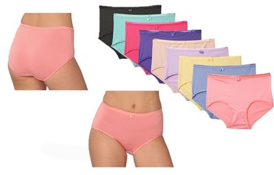 Wholesale Isadora Women's Microfiber Panties With Size Options (72 Packs)