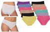 Wholesale Isadora Women's Microfiber Panties With Size Options (72 Packs)