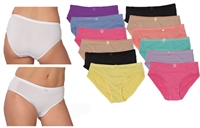 Wholesale Isadora Women's Microfiber Panties With Size Options (72 Packs)