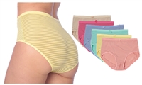 Wholesale Isadora Women's Microfiber Nylon/Spandex Panties With Size Option (72 Packs)