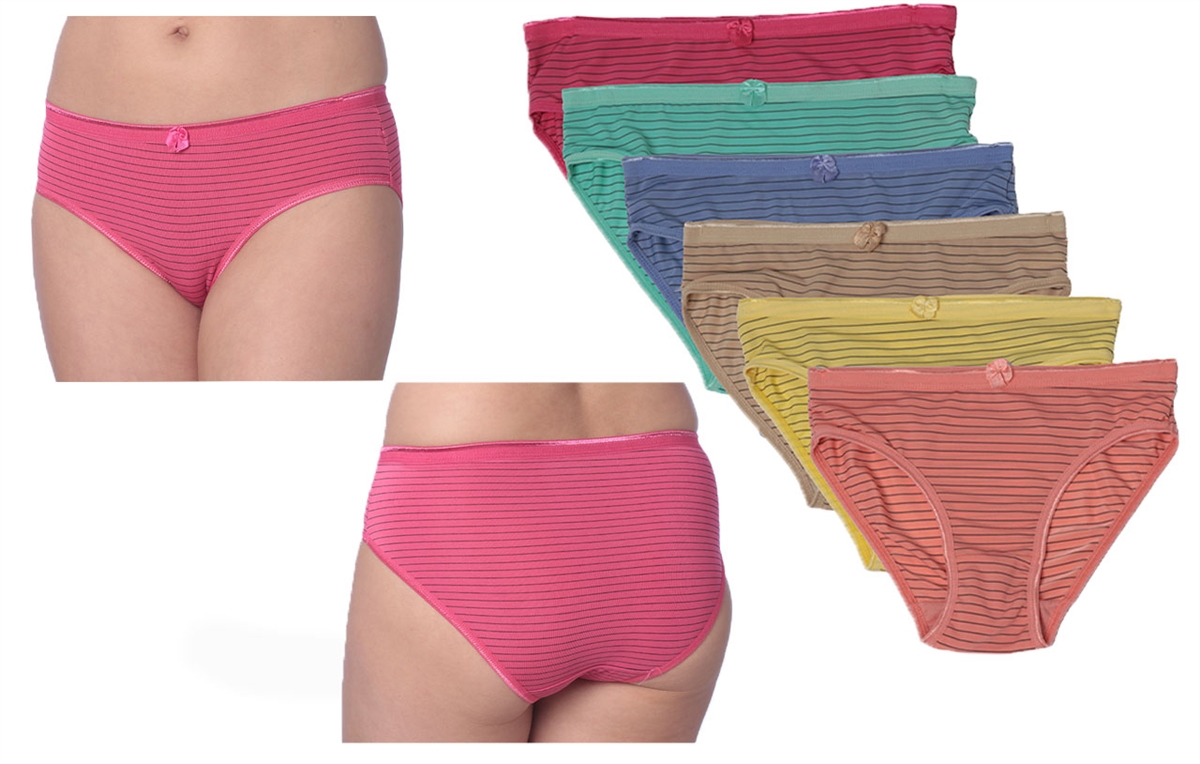 Wholesale Isadora Women's Microfiber Nylon/Spandex Panties With Size Option  (72 Packs)