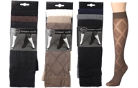 Wholesale Women's 3 Pack Textured Trouser Socks