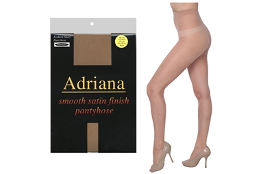 Wholesale Women's Adriana Fashion Smooth Satin Finish Sheer Pantyhose (60 Packs)